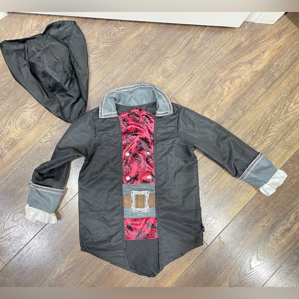 Little Adventures Pirate Captain Costume Set (Medium Age 3-5)